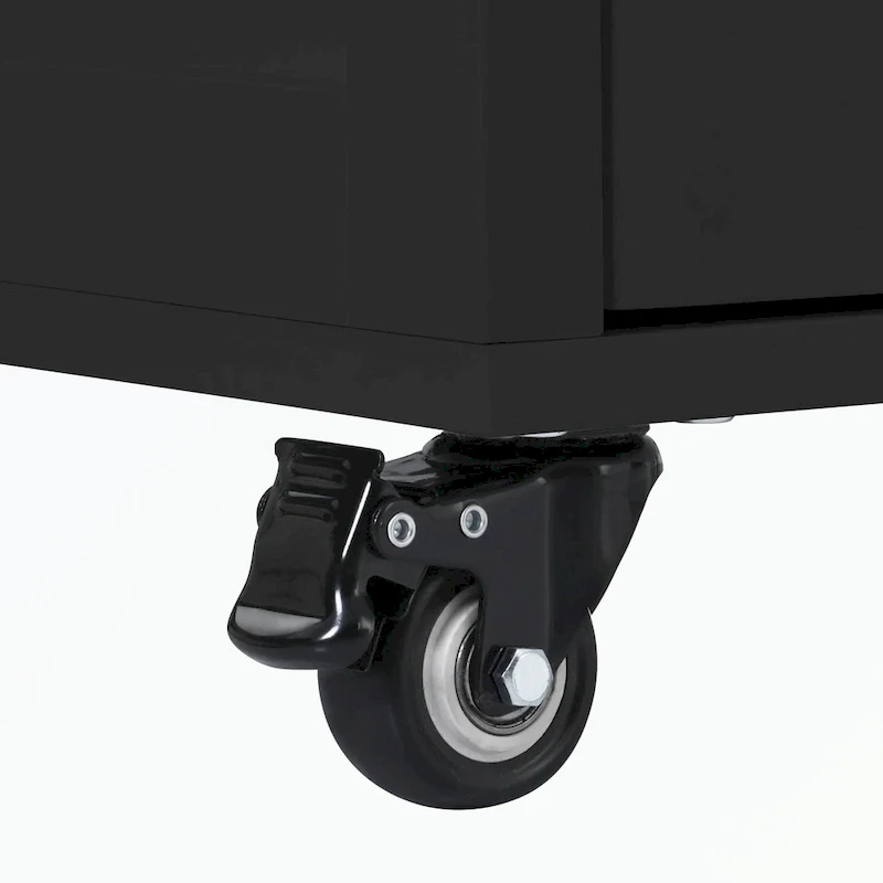 Kitchen Cart with Rubber Wood Countertop