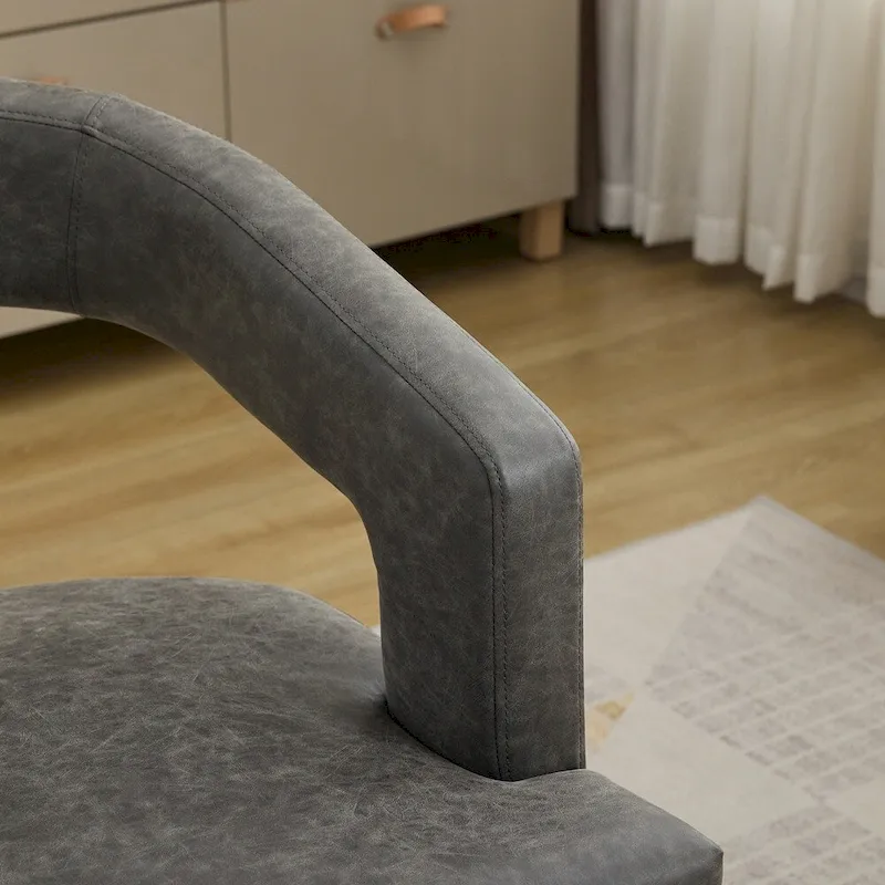 25.79  Wide Modern Barrel Open Back Upholstered Accent Chair