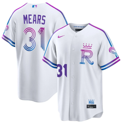 Nick Mears Kansas City Royals White 2026 City Connect Jersey