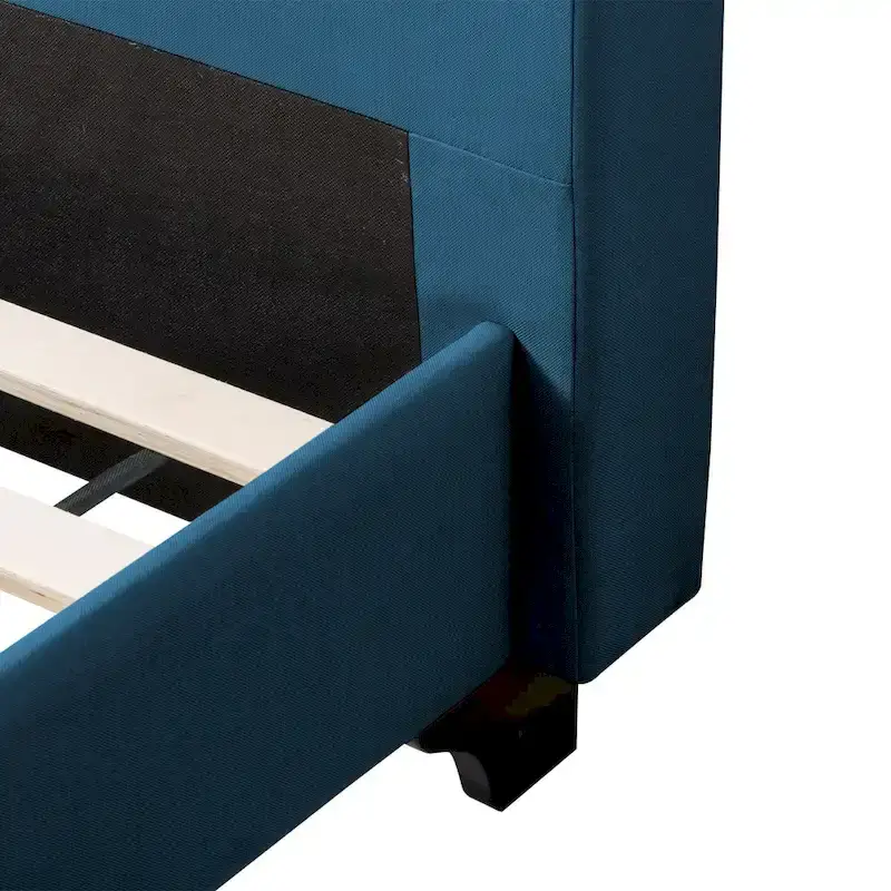 Nova Ridge Upholstered Button-Tufted Bed Frame, Full