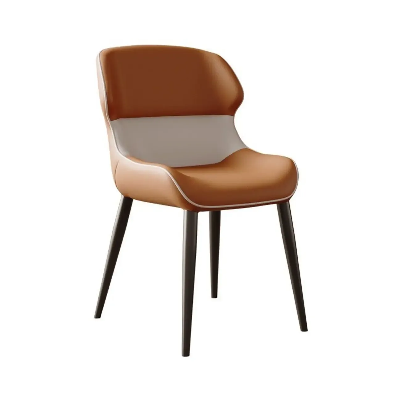 Modern Faux Leather Full Back Dining Chair