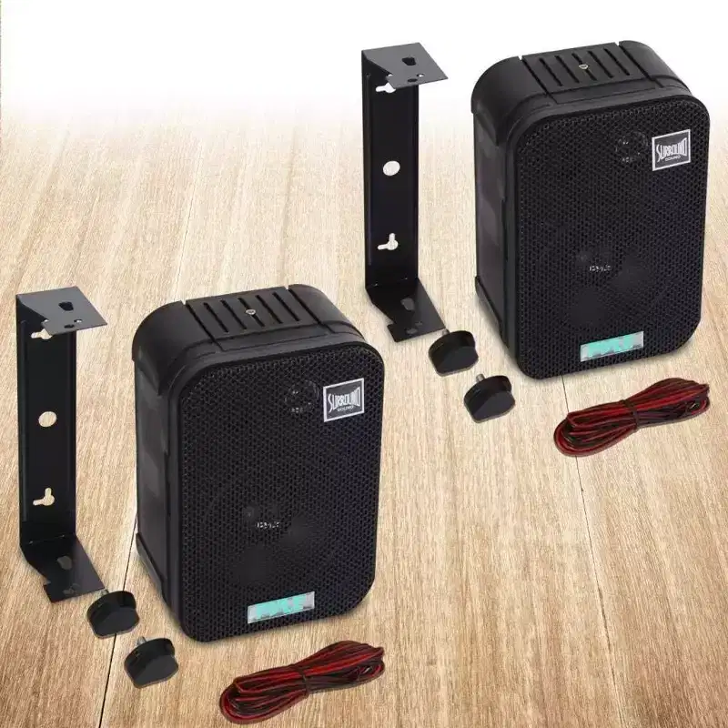 Pyle Home Dual Waterproof Outdoor Speaker System - Black