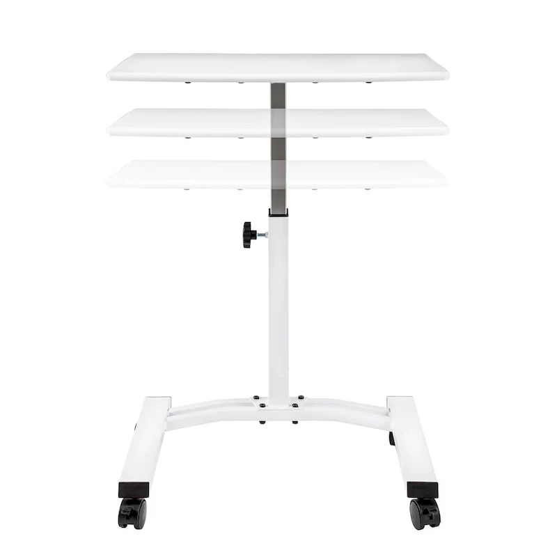 airLIFT Mobile Height Adjustable Solid-Top Laptop Desk Cart