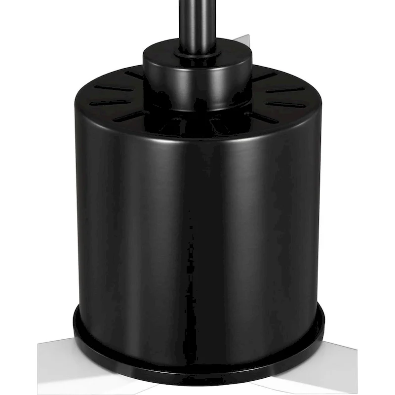 Paso Collection 60-in Three-Blade Black Luxe Industrial Ceiling Fan with 3 Speed Remote Control - 60 in x 60 in x 15.5 in