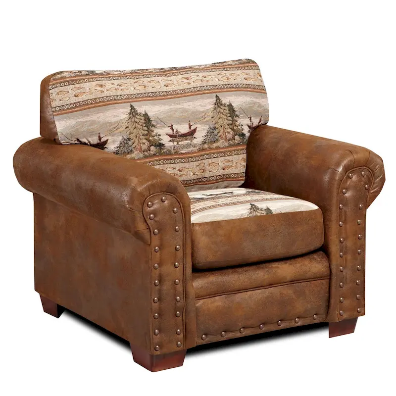 Alpine Lodge Cotton Printed Tapestry Chair