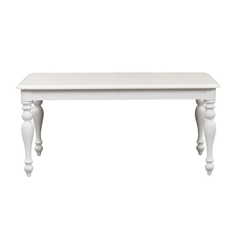 Summer House Oyster White Rectangular Leg Table