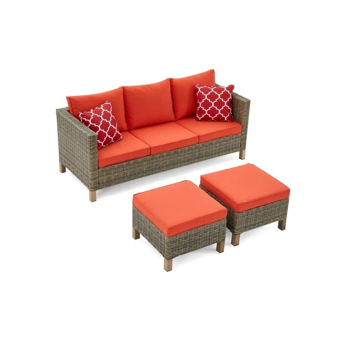 6 Piece Sectional Seating Group with Cushions