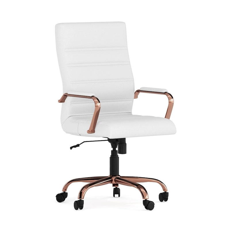High Back LeatherSoft Executive Swivel Office Chair with Chrome Base