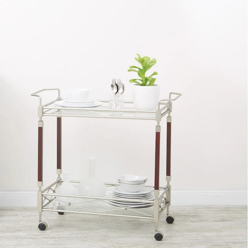 Silver Orchid Rita Serving Cart