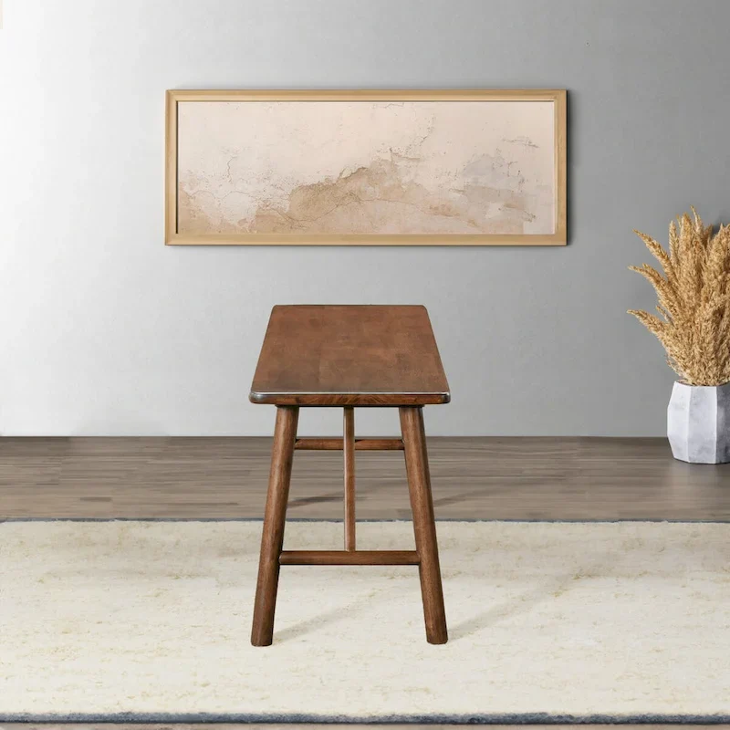 Solid Wood Bench - Walnut, Multi-Person Seating