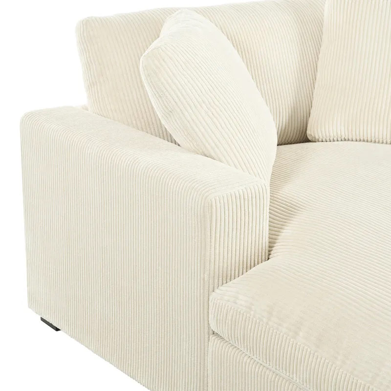 Beige 53.5  Chaise Lounge Chair