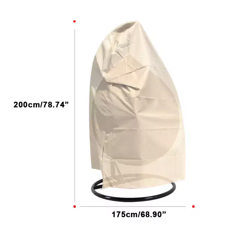 LeisureMod UV Protection, Waterproof, Single Hanging Egg Swing Chair Cover