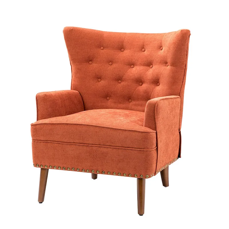 Alpheus Accent Armchair with Nailhead Trim by HULALA HOME