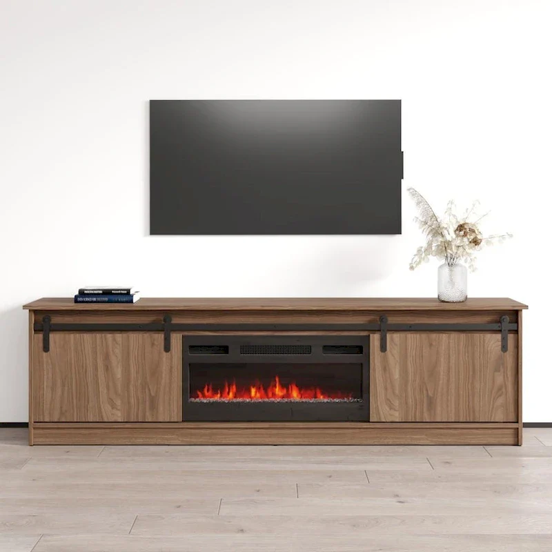 Modern Fireplace TV Stand