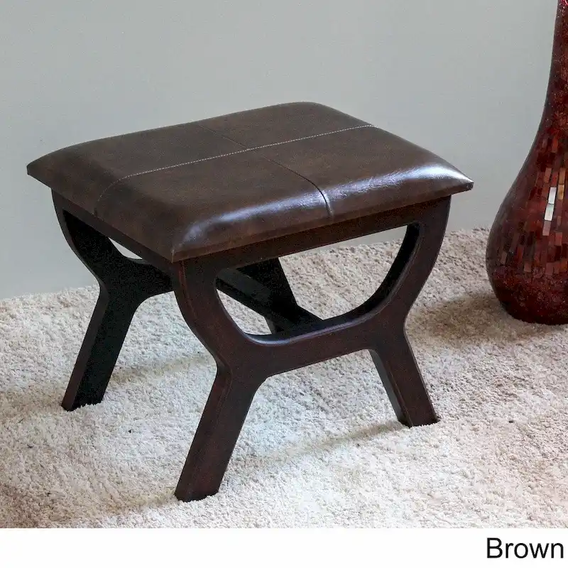 International Caravan Carmel Rectangular Vanity Stool