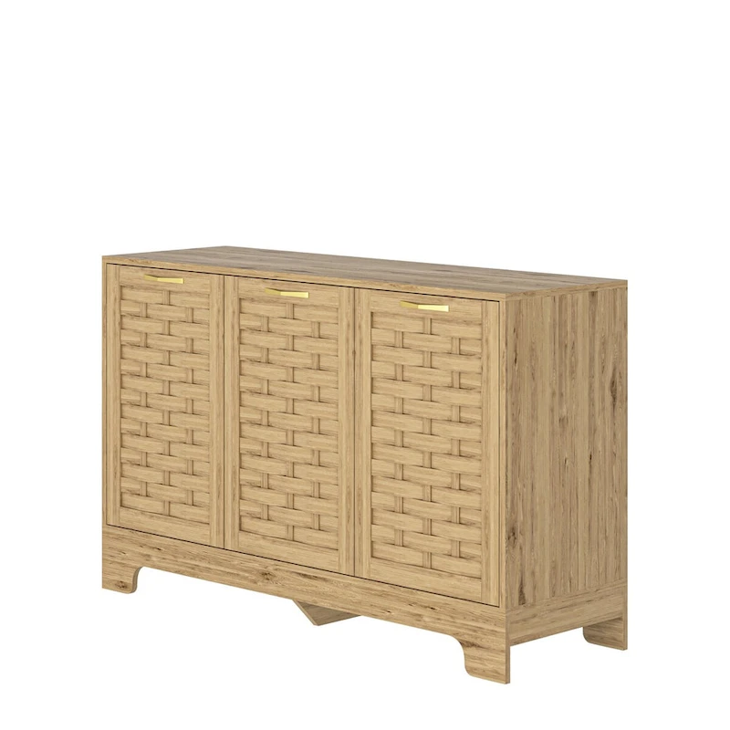 Coffee Bar Cabinet Buffet Sideboard with Drawer and Adjustable Shelf