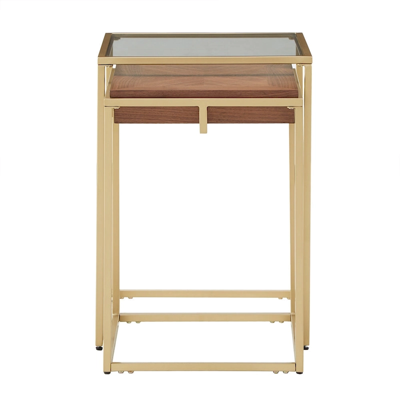 Cooke Square Table with Metal Base by iNSPIRE Q Modern