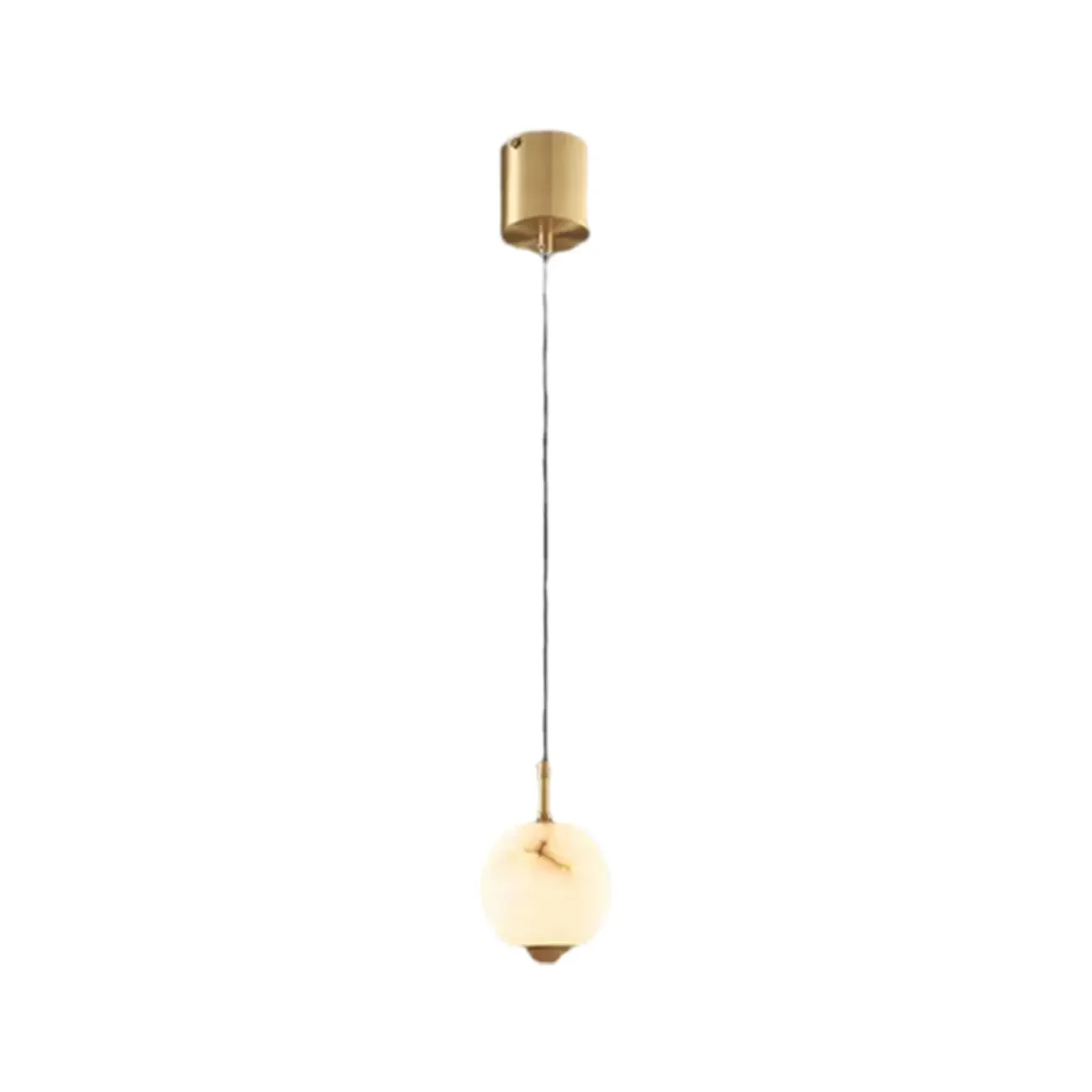 Modern Gold Globe Alabaster Kitchen Pendant Lighting