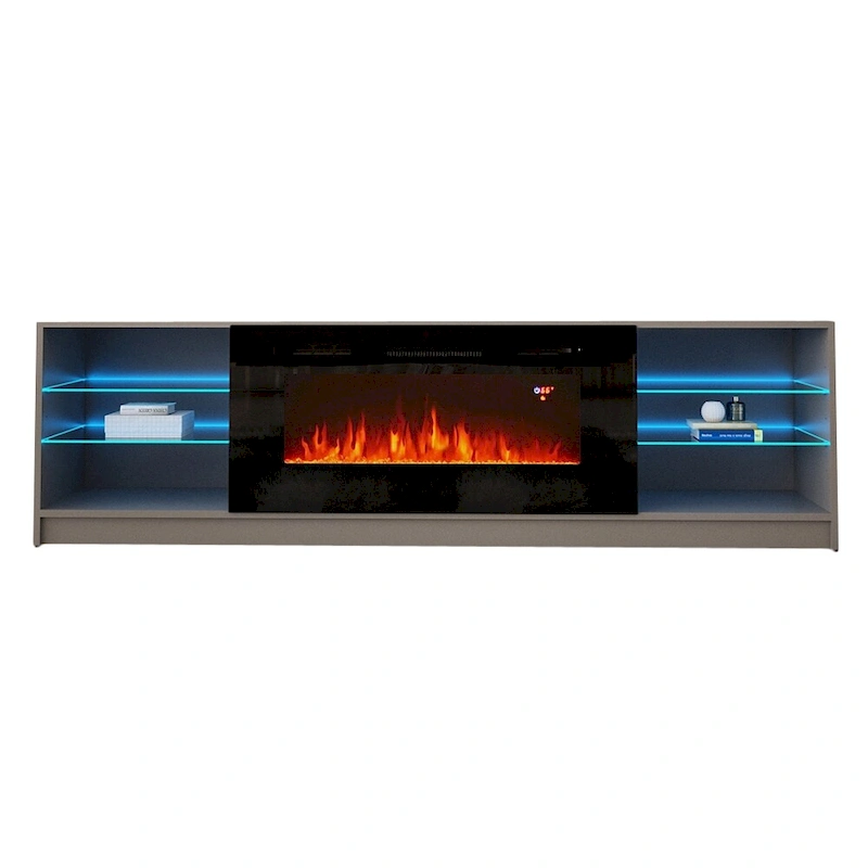 Strick & Bolton Amsden Electric Fireplace TV Stand