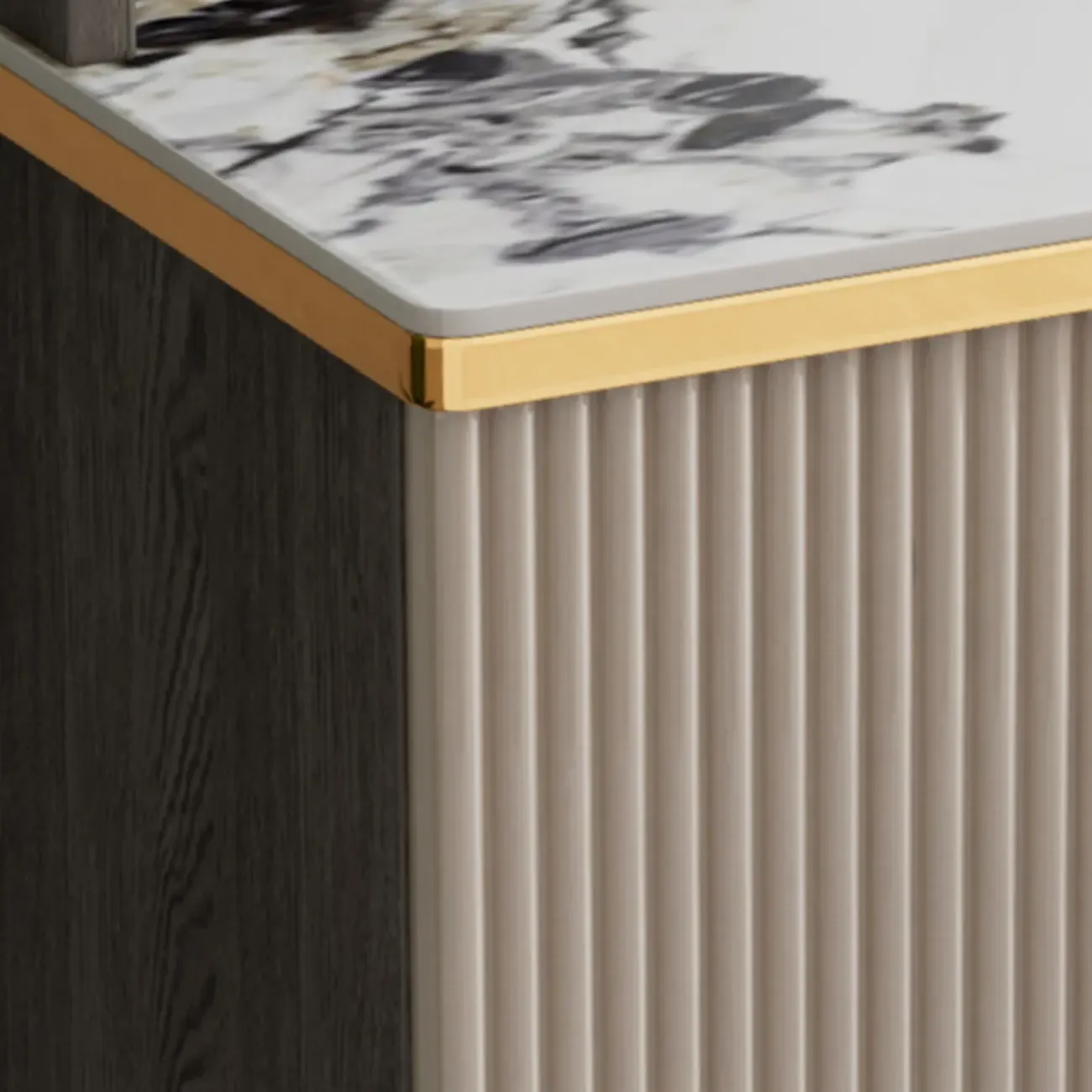 Glam Adjustable Wooden Dining Hutch China Cabinet