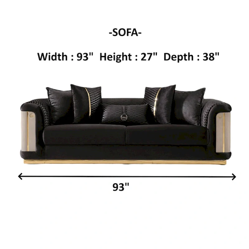 Luresta 2 Pieces Living Room Sets 1 Sofa 1 Love seat