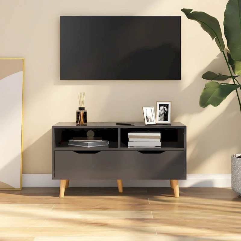 vidaXL TV Stand TV Console Sideboard TV Unit Home Media Unit Engineered Wood - 35.4 x 15.7 x 19.1