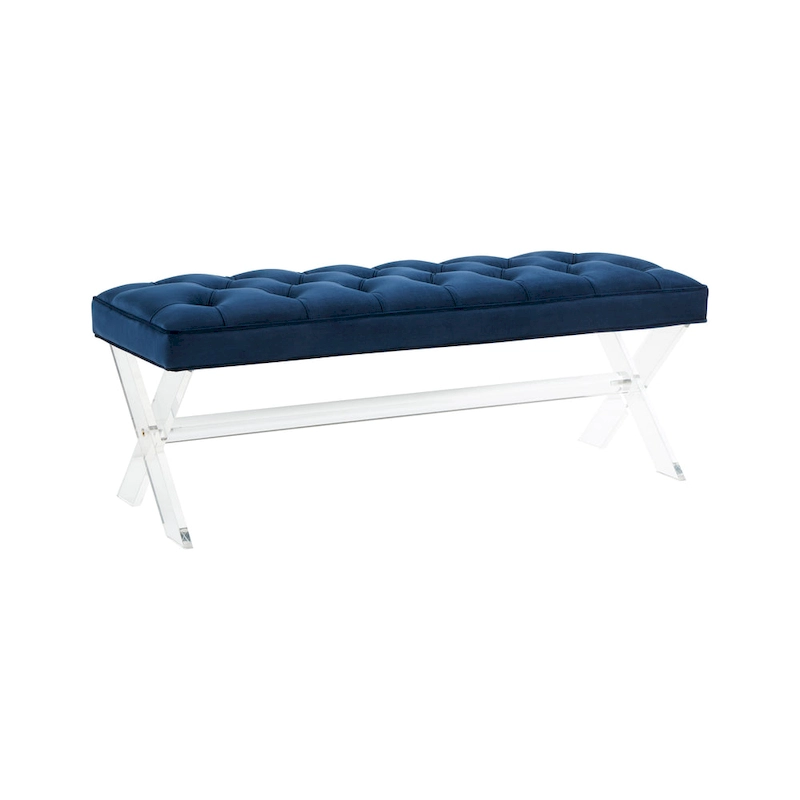SAFAVIEH Couture Ketevan Tufted Acrylic Bench - 48