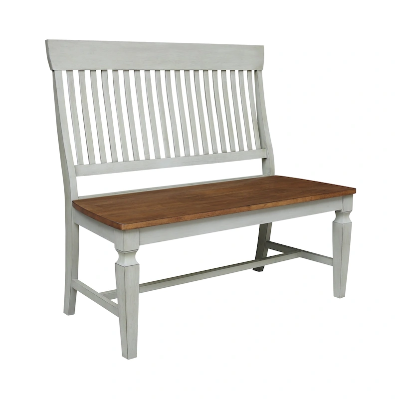 Solid Wood Vista Slatback Bench