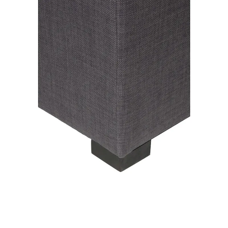 MJL Furniture Solid 4 Button Tufted Square Ottoman