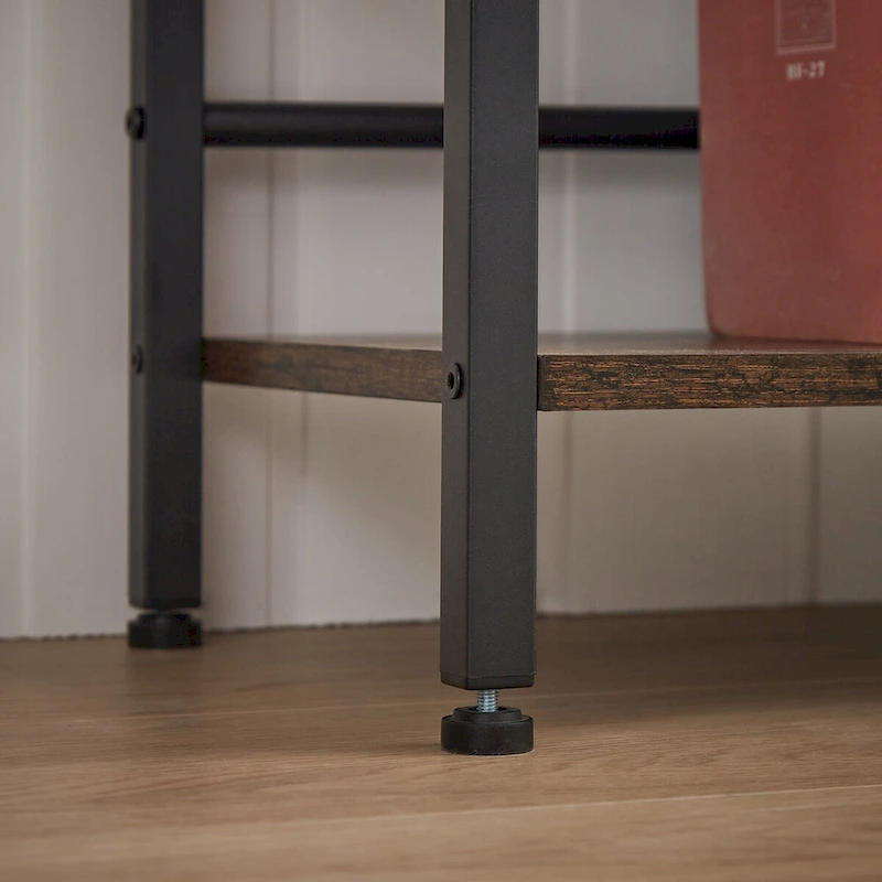 Triple Wide 5-shelf Bookshelves Industrial Retro Wooden Style Home and Office Large Open Bookshelves