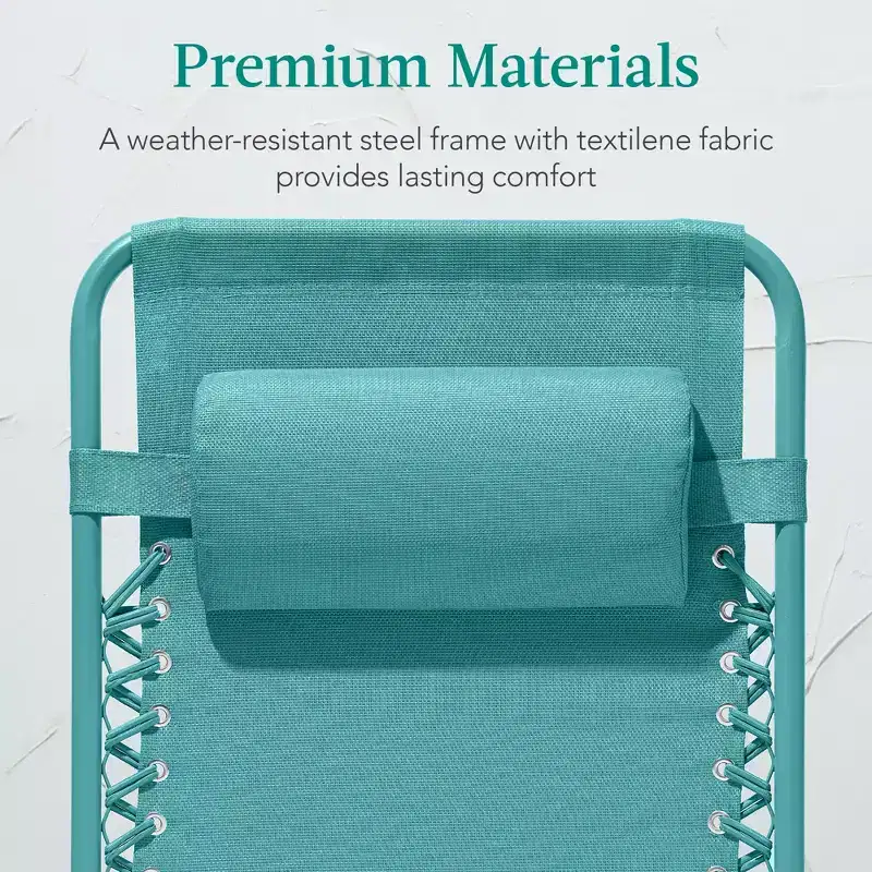 Best Choice Products Monochromatic Zero Gravity Chair, Folding Patio Recliner w/Side Tray, Headrest