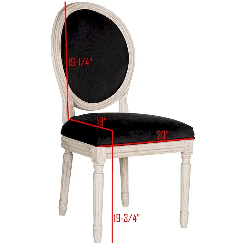 SAFAVIEH Rona Parisian Oval Dining Chair (Set of 2) - 20Wx20Dx39H