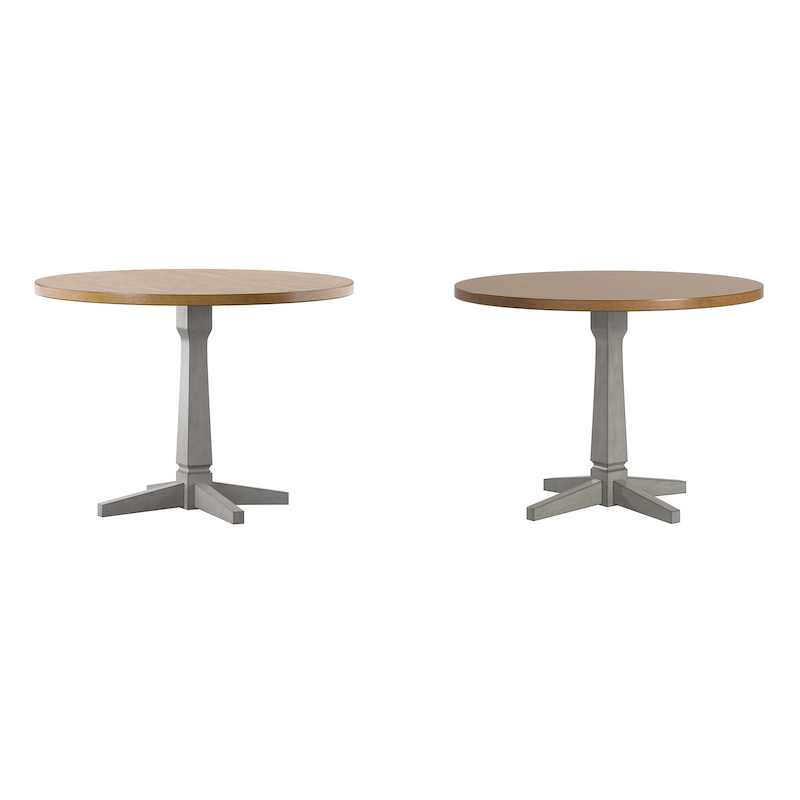 Ronda Round Two-Tone Dining Table