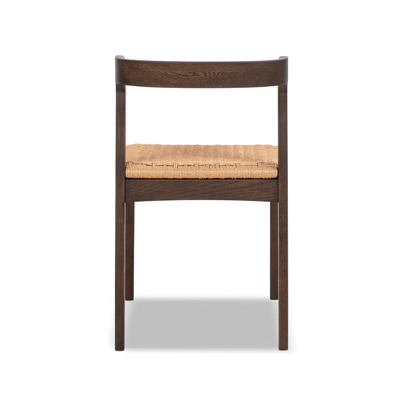 Capri Woven Seat Oak Wood Dining Chair