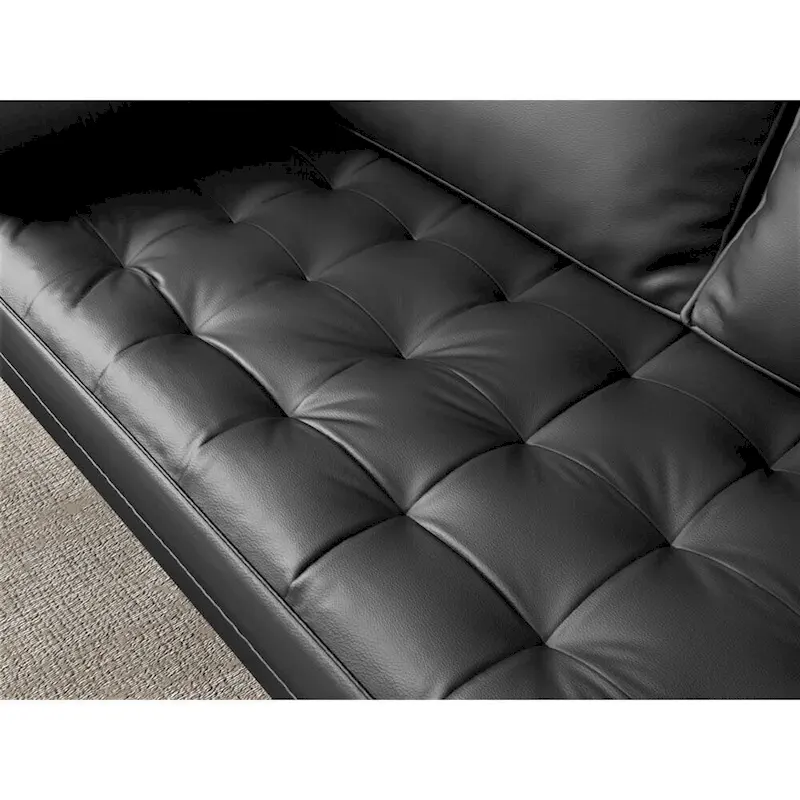 70 Inch Vegan Leather Sofa