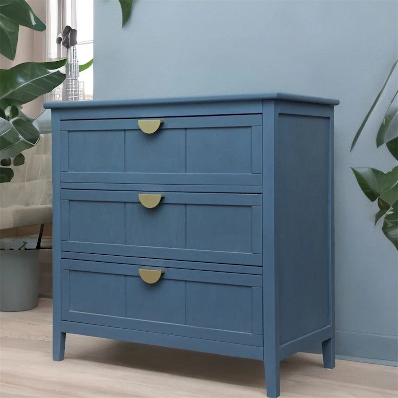 American Style Cabinet with Non-Slip Foot Pads and 3 Drawer