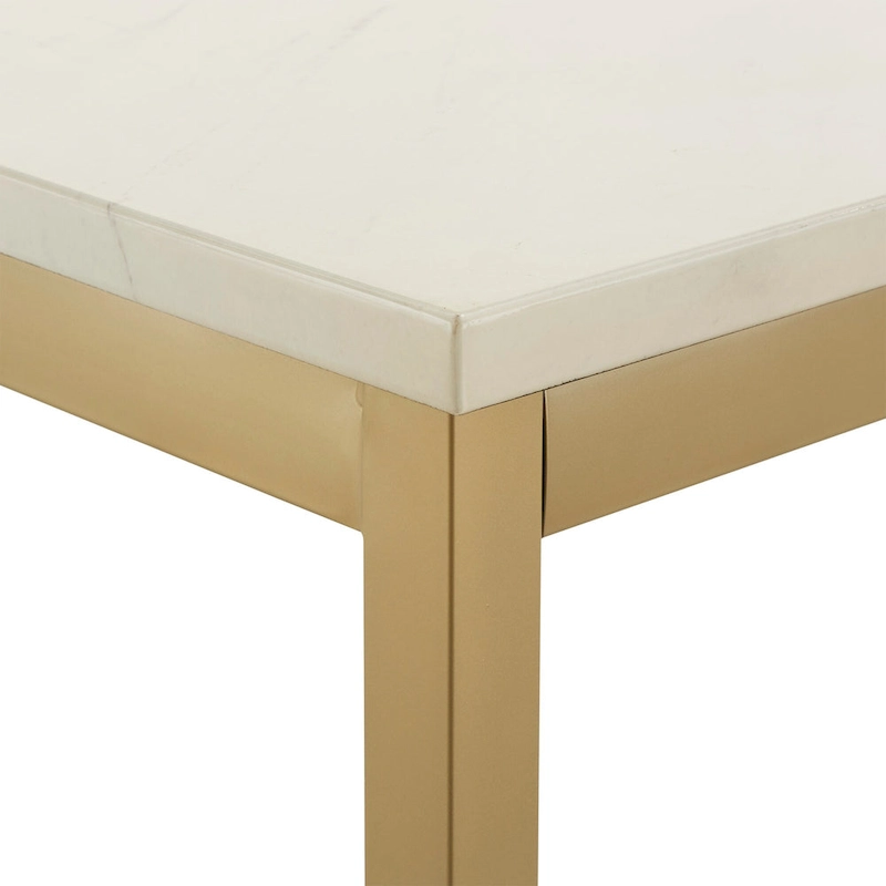 Darcy Gold with Faux Marble Top Dining Table by iNSPIRE Q Bold