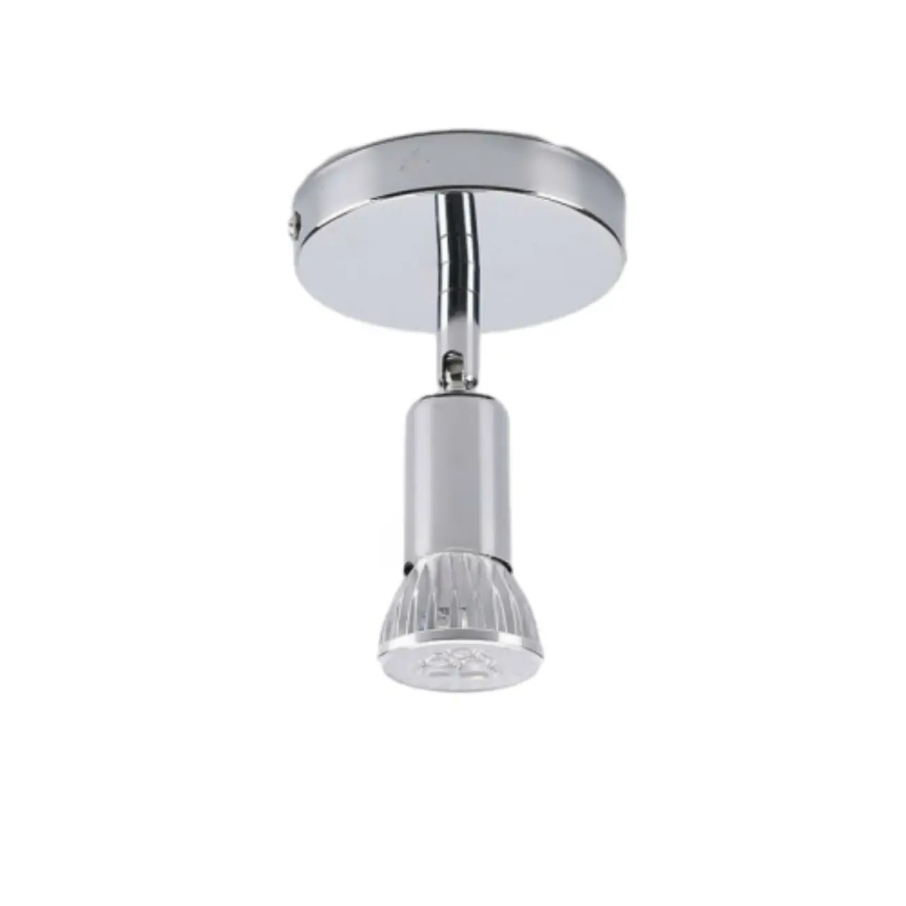 Adjustable Modern Chrome Semi Flush Mount Ceiling Track Light