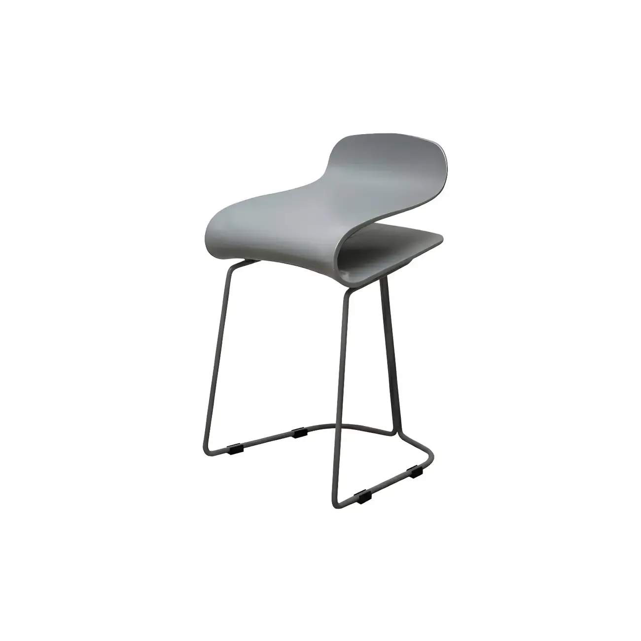 Acrylic Sleek Durable Backless Counter Height Bar Stool