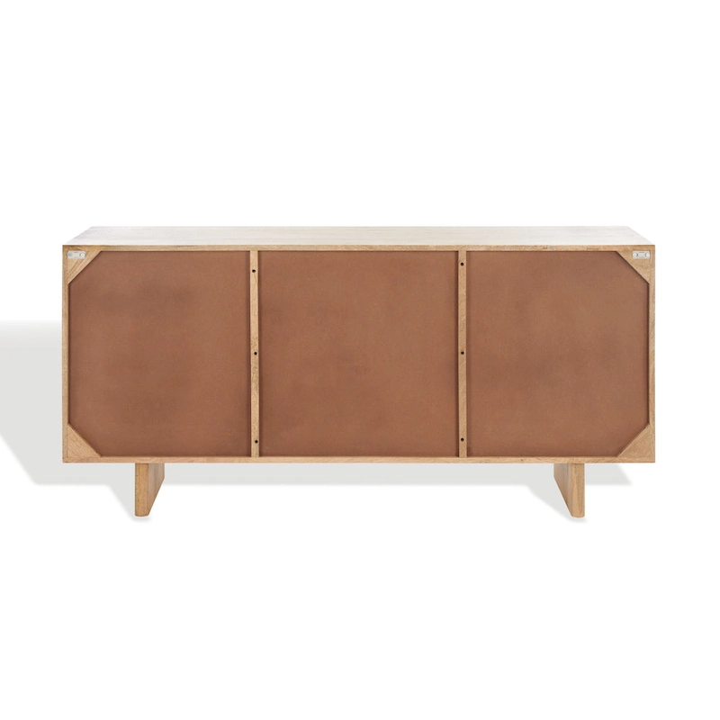 SAFAVIEH Couture Zhanat Natural Wood Sideboard - 63 W x 18 D x 29 H - 63Wx18Dx29H