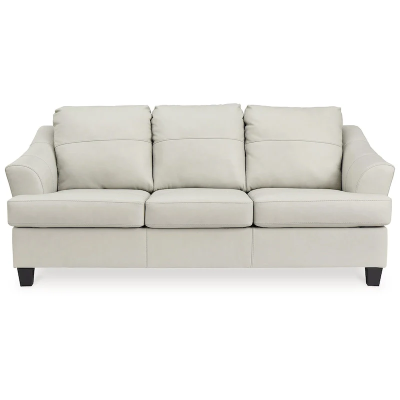 Brown Leather Match Queen Sofa Sleeper, 2-Person, 88