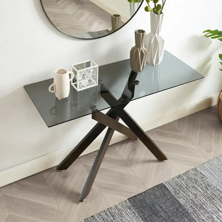 45.3 Glass Top Console Table - N/A