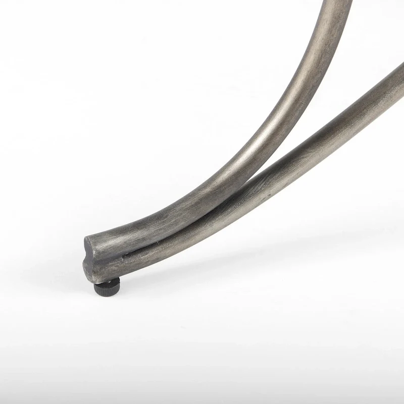 Gray Fabric Upholstered Bench with Gold Metal Legs