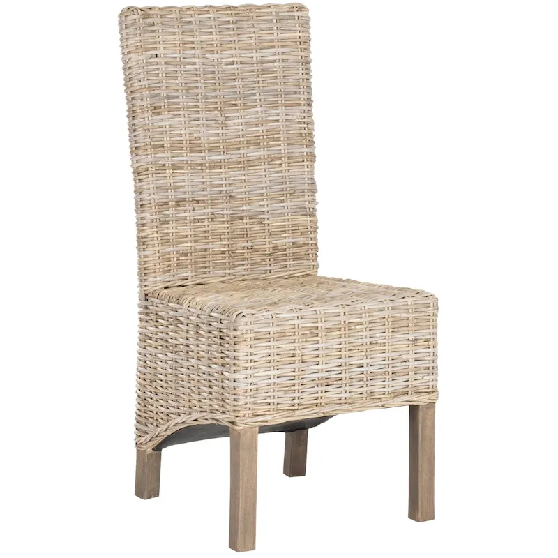 SAFAVIEH Candy Natural Wicker Dining Chair (Set of 2) - 19 W x 22 D x 41 H - 19Wx22Dx41H