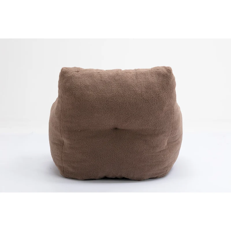 Soft Tufted foam bean bag chair with Teddy fabric