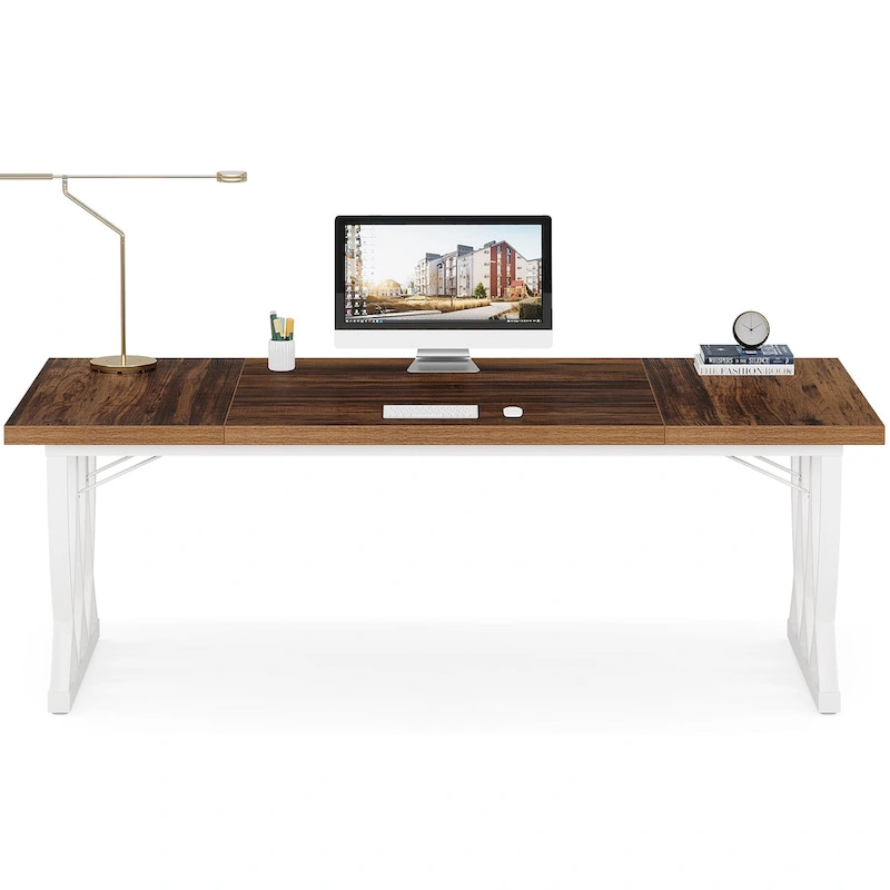 71 Wood Metal Home Office Executive Computer Desk Writing Table