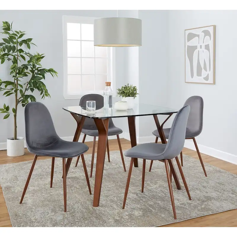 Carson Carrington Sala Stone 5-Piece Square Dining Set