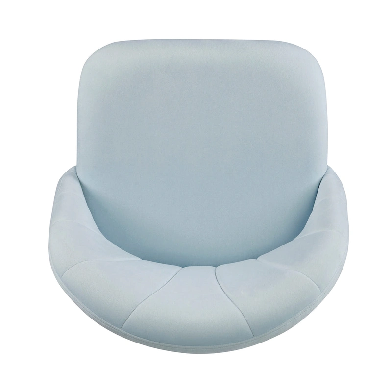 Aubrie Velvet Curved Swivel Desk Chair