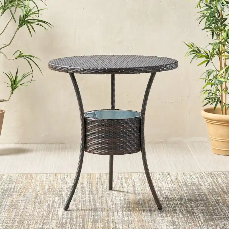 Rattan Counter Table
