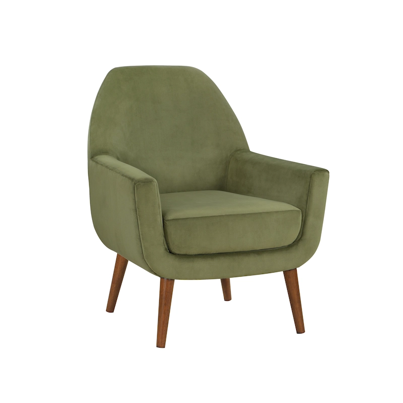 Mid-Century Velvet Arm Chair